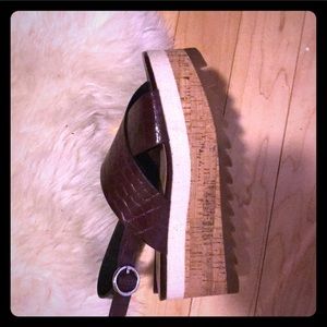 Zara Trafaluc Platform Sandal Size 8